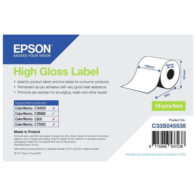 Epson Label Roll, Normal