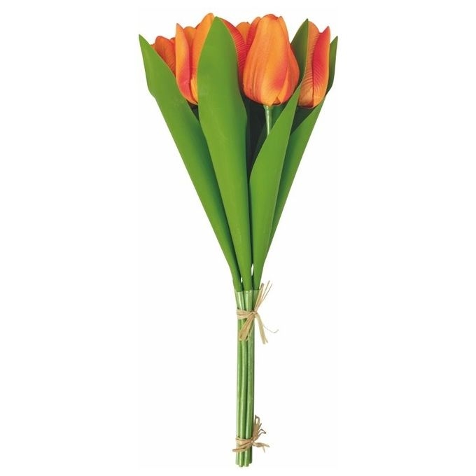 Bouquet Artificiale Tulipani Arancio
