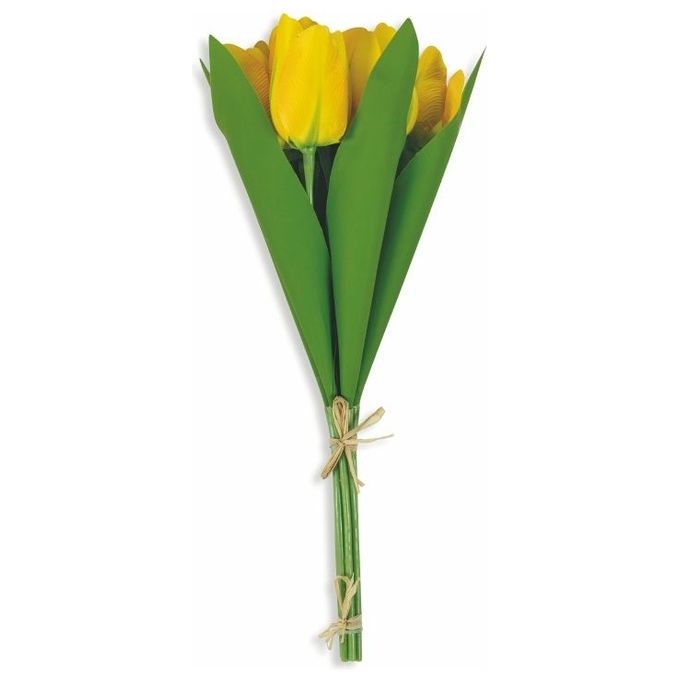 Bouquet Artificiale Tulipani Gialli