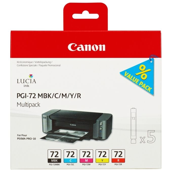 Canon Multipack Pgi-72 Mbk/c/m/y/r