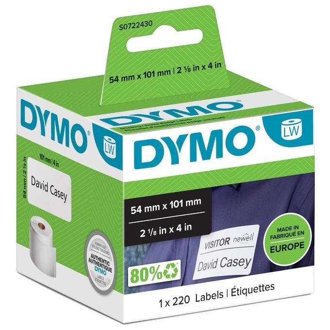 Dymo Cf220etich Labelwriter 54x101mm