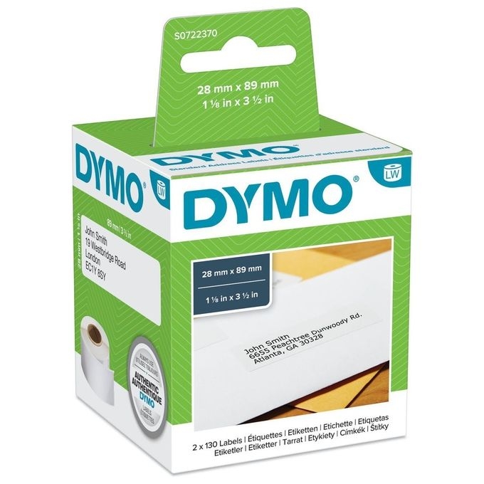 Dymo Cf2x130 Etichette Labelwriter