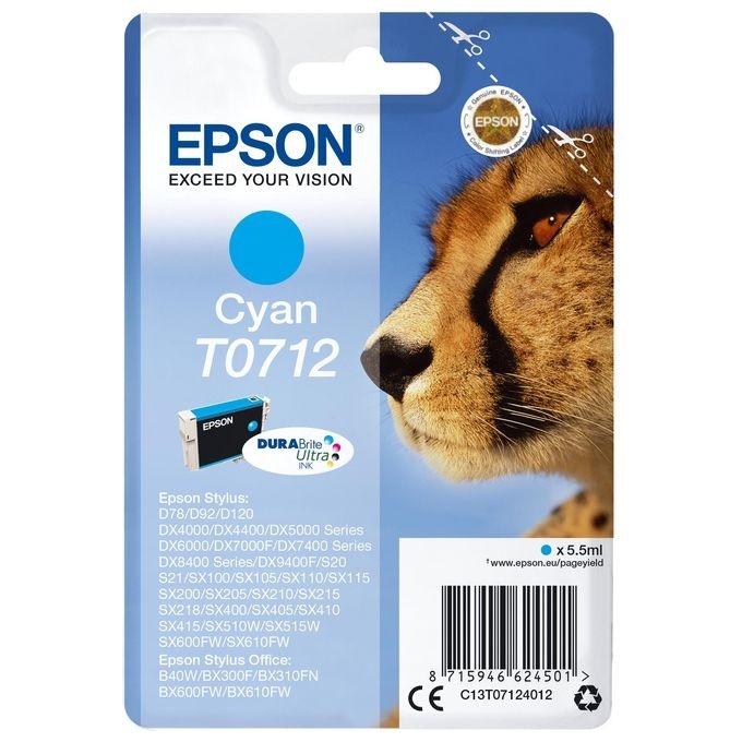 Epson T0712 Cartuccia Inchiostro