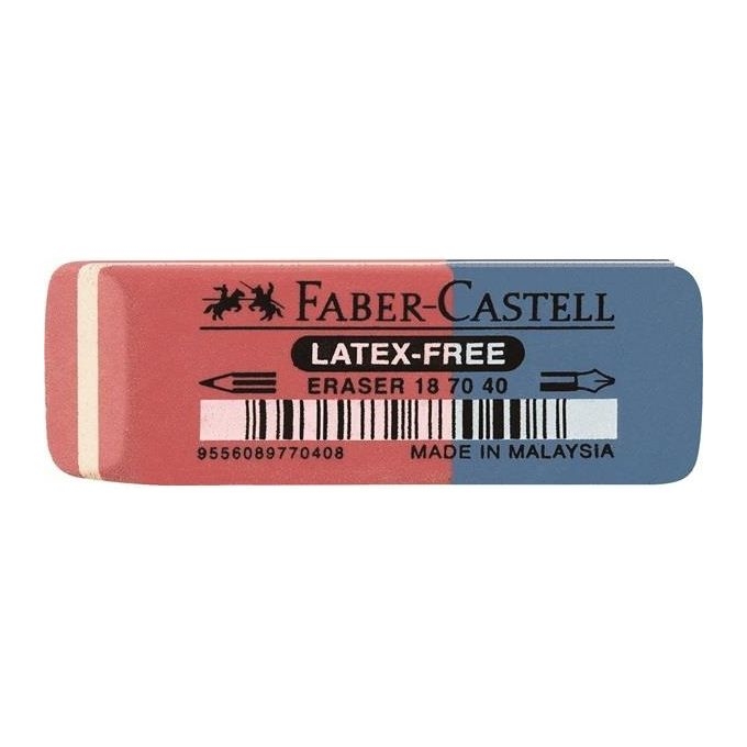 Faber Castell Gomma Rossa-blu