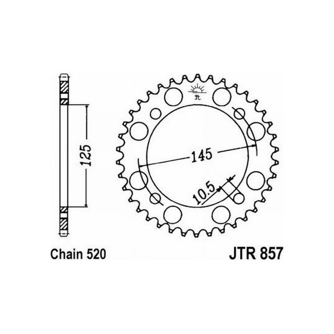 Jt JTR857.45ZBK Corona 857
