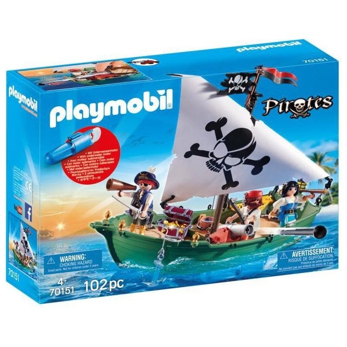 Playmobil Nave Pirata Motore