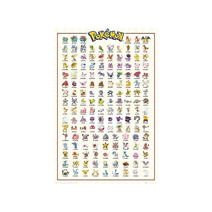 Pokemon Kanto 151 (Poster