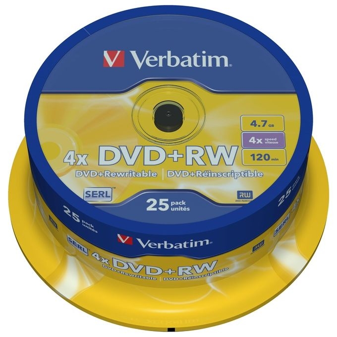 Verbatim DVD+RW Matt Silver