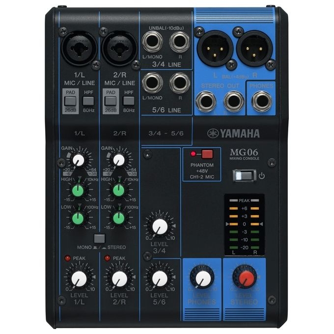 Yamaha Mixer Analogico 6