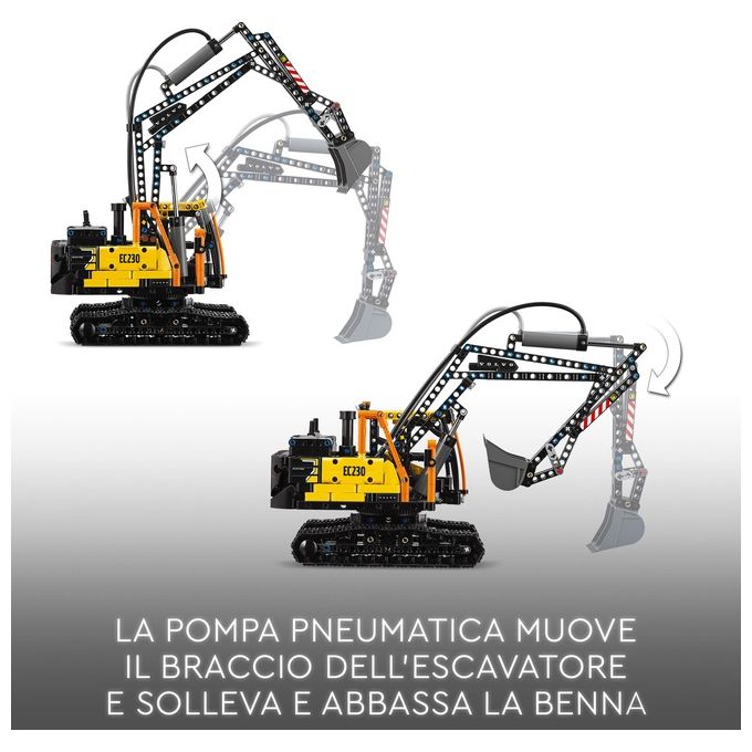 Lego Technic Autocarro Volvo FMX Ed Escavatore Elettrico EC230