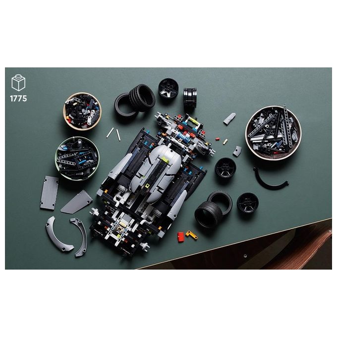 LEGO Technic 42156 PEUGEOT 9X8 24H Le Mans Hybrid Hypercar, Modellino di Auto da Corsa per Adulti Scala 1:10, Set da Collezione