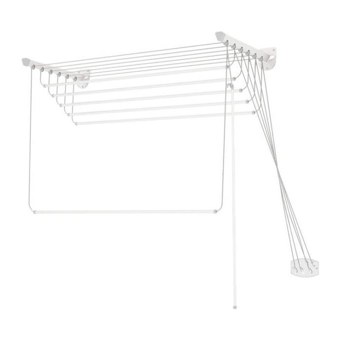 Colombo New Scal SG120 Stendibiancheria da Parete Saliestendi Ripiegabile 7,2 m 120 cm colore Bianco