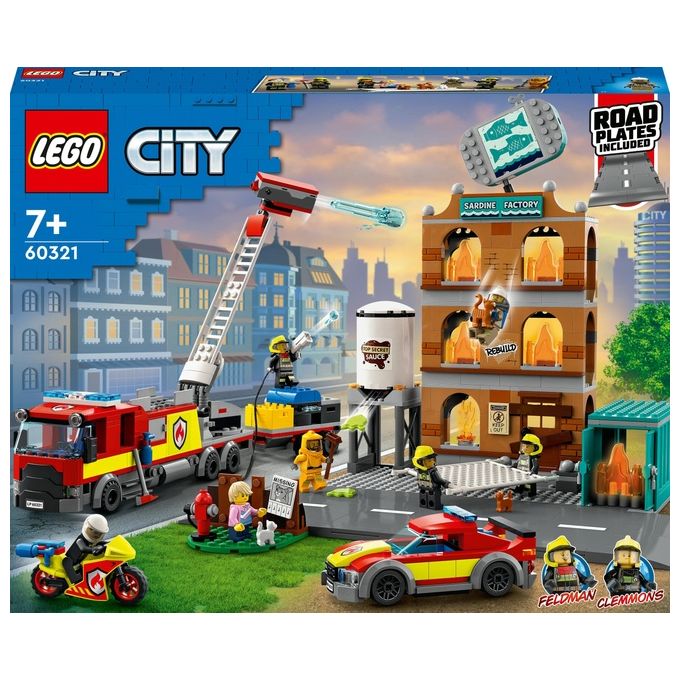 LEGO City Fire Vigili del Fuoco Edificio don Fiamme