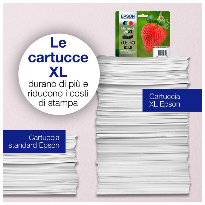 Epson 29 Serie Fragola nero originale cartuccia d'inchiostro per Expression Home XP-235, 245, 247, 332, 335, 342, 345, 432, 435, 442, 445