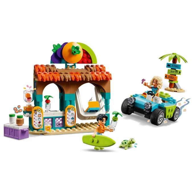 LEGO Friends Bancarella dei Frullati sulla Spiaggia Giochi Educativi per Bambine e Bambini da 6 Anni con 2 Mini Bamboline una Tartaruga un Buggy da Costruire e Cibo Giocattolo Idea Regalo 42625