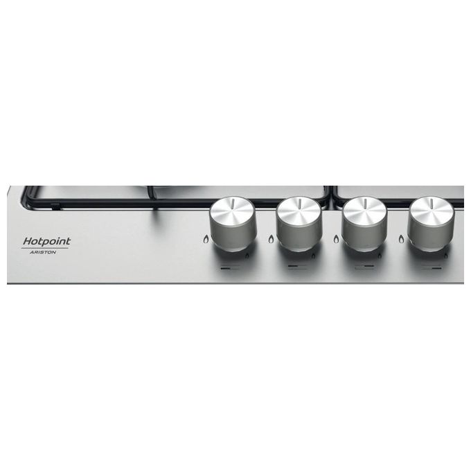 Hotpoint PPH 60P D-IX Piano Cottura a Gas 4 Zone 59 cm Inox