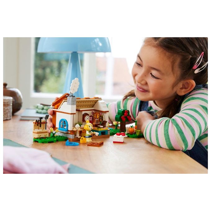 LEGO 77049 Animal Crossing – Isabelle’s House Visit, Set da Costruzione 389 Pezzi con 2 Minifigure, Eta' 6+
