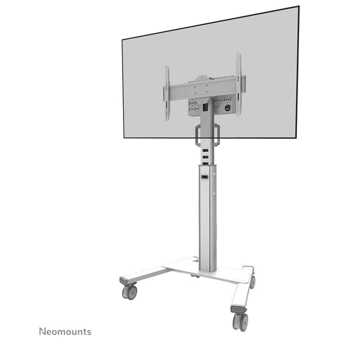 Newstar Neomounts Select Mobile Display Floor Stand Piantana Mobile per Schermi Piatti Fino a 75'' Bianco