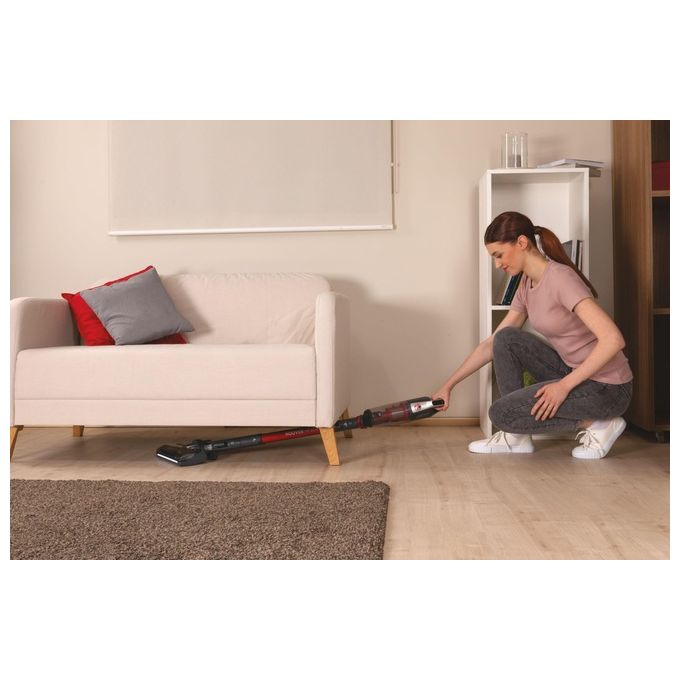 Hoover HF522STH 011 Scopa Elettrica Senza sacchetto 0.45 Litri 290W Grigio-Rosso