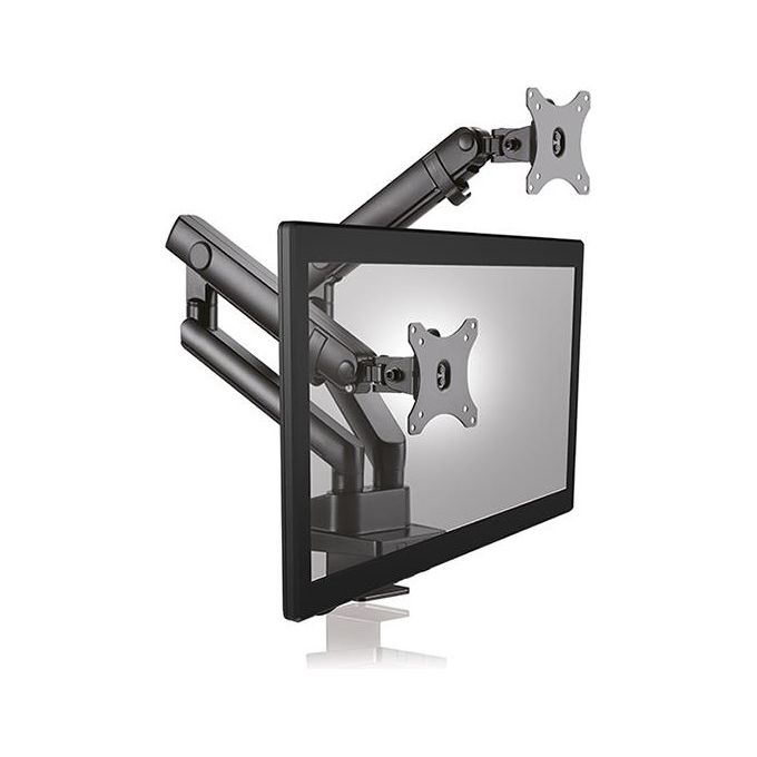 Raidsonic ICY BOX IB-MS314-T Supporto Doppio per 2 Monitor fino a 32'' Nero