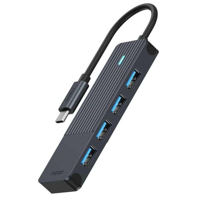 Rapoo USB-C Hub Grigio Usb-C su Usb-A