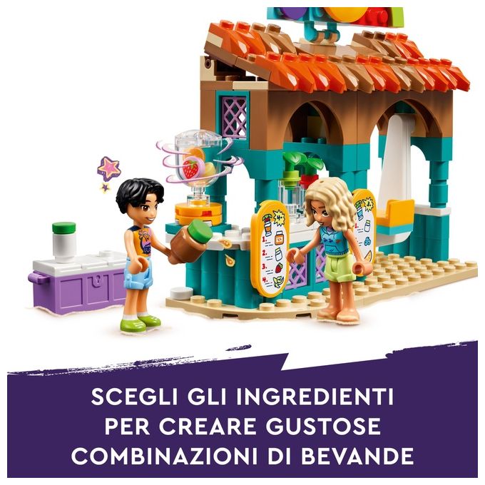 LEGO Friends Bancarella dei Frullati sulla Spiaggia Giochi Educativi per Bambine e Bambini da 6 Anni con 2 Mini Bamboline una Tartaruga un Buggy da Costruire e Cibo Giocattolo Idea Regalo 42625