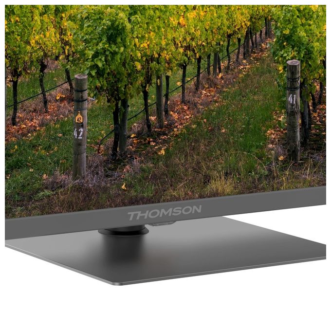 Thomson 55QG5C14 Smart TV 55 Pollici 4K Ultra HD Display QLED Sistema Google TV HDR10 Wi-Fi Classe F colore Grigio