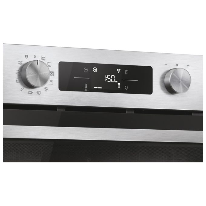 Candy CA6 N3B3HTX Forno Elettrico da Incasso Ventilato Multifunzione con Grill Capacita' 78 Litri Classe A Larghezza 60 cm colore Inox e Nero