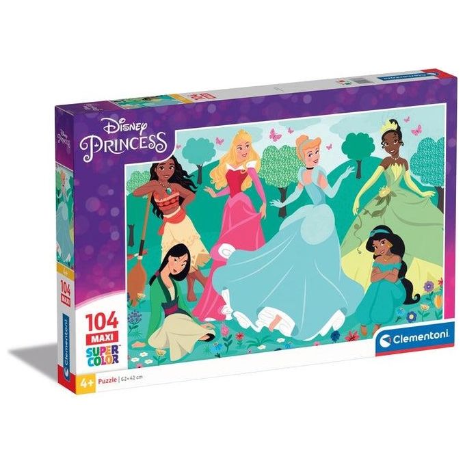 Clementoni Disney Princess Supercolor Princess 104 Pezzi