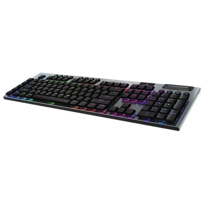 Logitech G G915 X LIGHTSPEED Tastiera gaming wireless a profilo ribassato copritasti in PBT bicomponente tasti completamente programmabili switch GL Brown Tactile - PC-Mac ITA QWERTY - Nero