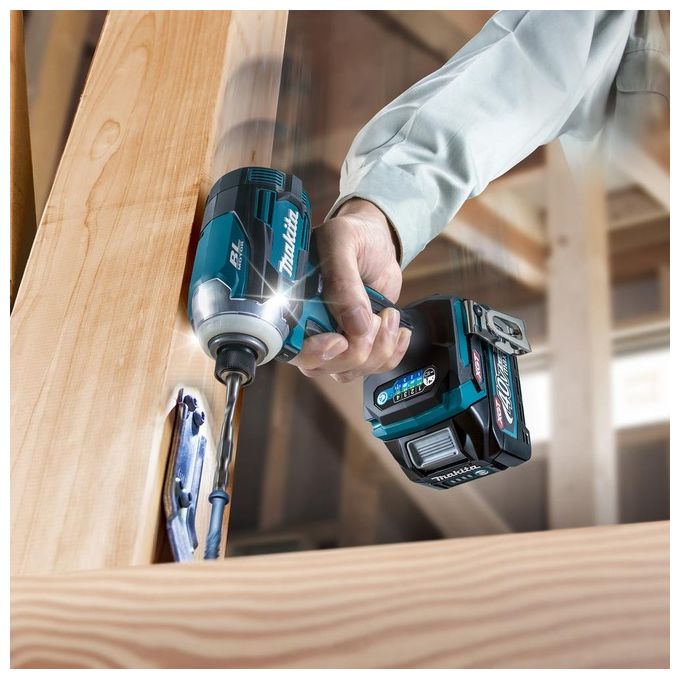 Makita Td001Gz02 Avvitatore Ad Impulsi 40V 1-4 Bl 210Nm (Batteria Non Inclusa)