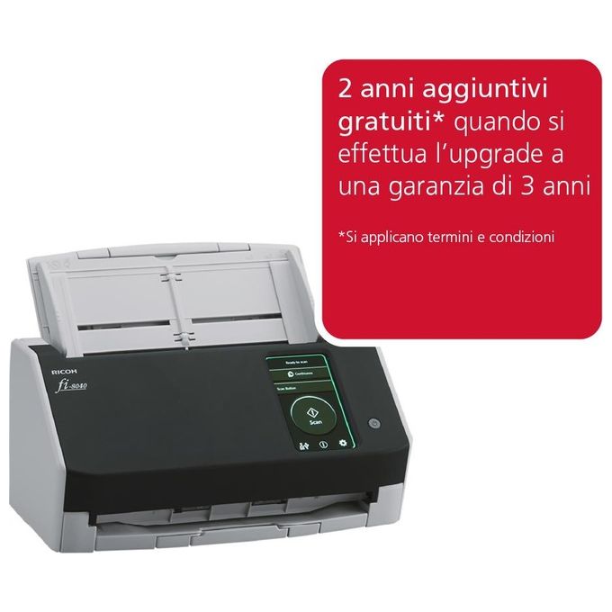 Fujitsu Ricoh fi-8040 ADF  Scanner ad Alimentazione Manuale 600x600 DPI A4 Nero-Grigio