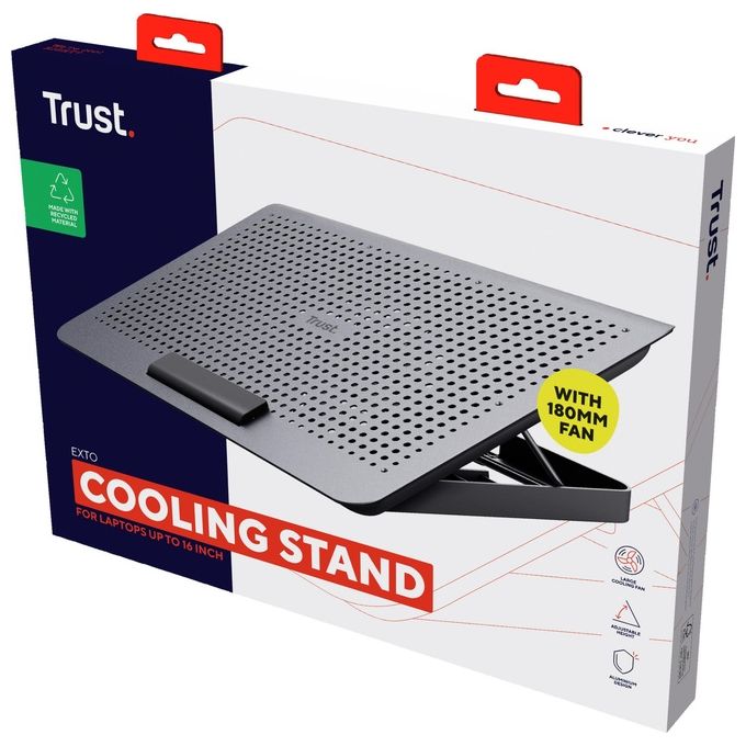 Trust Exto Supporto per Computer Portatile Grigio