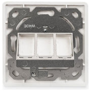 Digitus Scatola di Derivazione Vuota per Modulo Keystone Telaio 80x80mm con Piastra Centrale 50x50mm