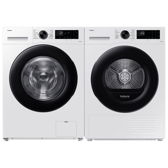 Samsung WW90CGC04DAEET Crystal Clean Lavatrice Carica Frontale 9 Kg 1400 rpm Classe A EcoBubble Digital Inverter Wi-Fi (85x60x55 cm) colore Bianco
