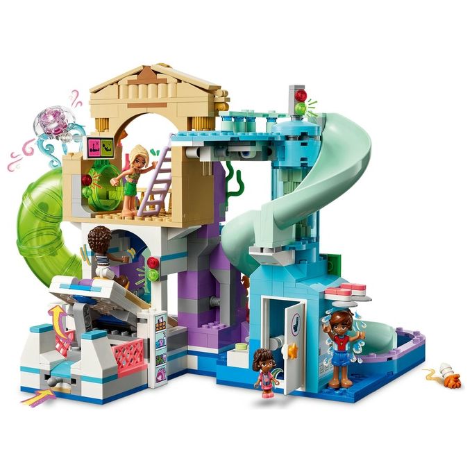 LEGO 42630 Friends Parco Acquatico di Heartlake City Giochi Creativi per Bambine e Bambini da 8 Anni in su da Costruire con Scivoli per l'Acqua 4 Personaggi e Accessori Idee Regalo di Compleanno