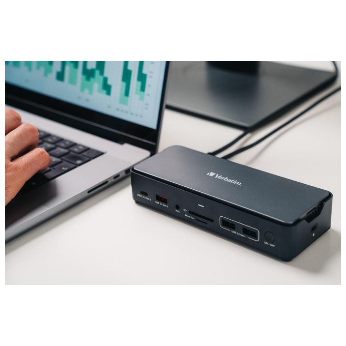 Verbatim CDS-15S Usb C 15 in 1 Hdmi Slot Ssd 8k PD