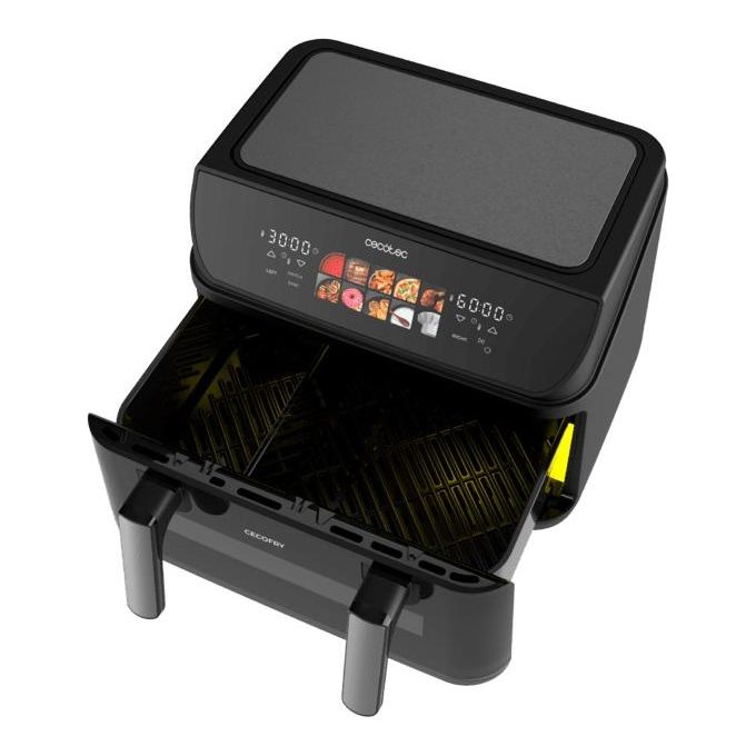 Cecotec CecofryeGrill Duoheat 10000 Friggitrice 10 Litri 2800W Doppia Temperatura 10 Programmi Nero