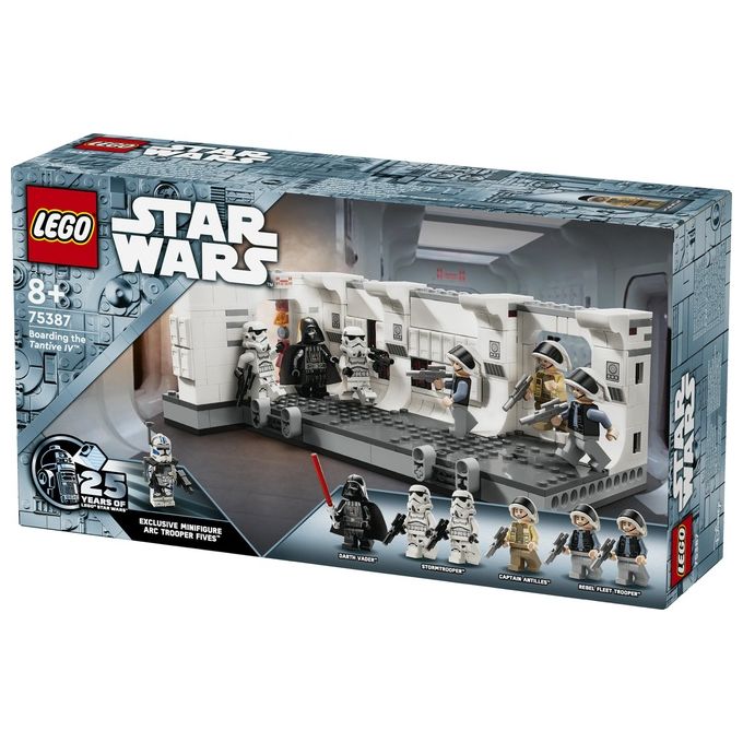 LEGO Star Wars 75387 Imbarco sulla Tantive IV, Giochi Bambini 8+, Scena nell'Astronave Giocattolo da Costruire con Minifigure