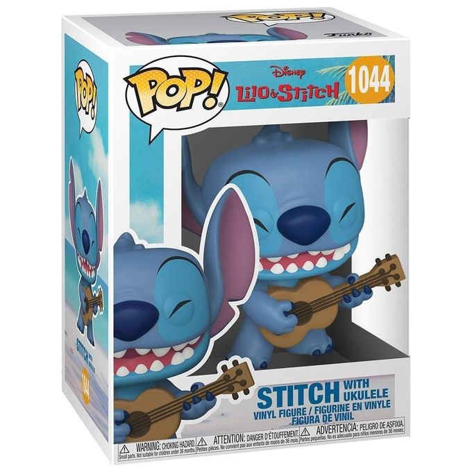 Funko Pop! Big 25cm Lilo e Stitch Stitch with Ukulele 1419