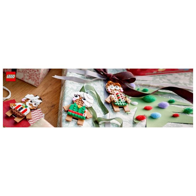 LEGO Creator 40642 Ornamenti di Pan di Zenzero, Giochi da Costruire per Bambini 6+, Regalo di Pasqua, Decorazione per Casa
