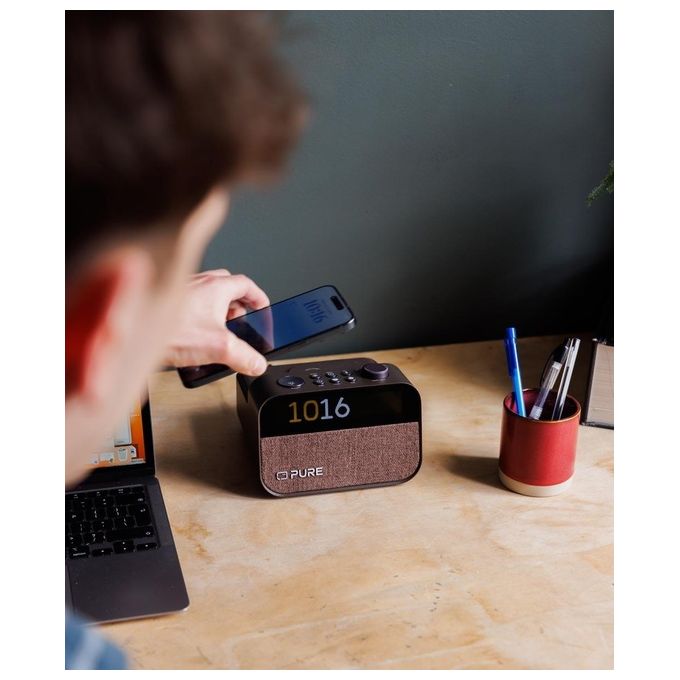 Pure Moment Charge Radiosveglia Coffee Black