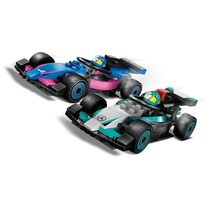 LEGO City Formula 1 Garage con monoposto Mercedes-AMG e Alpine F1 60444