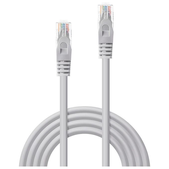 Lindy Cavo di Rete Cat.6 U-Utp Basic Grigio 3mt