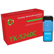 Everyday di Xerox Toner Rigenerato Ciano Compatibile con Kyocera Tk-5240c