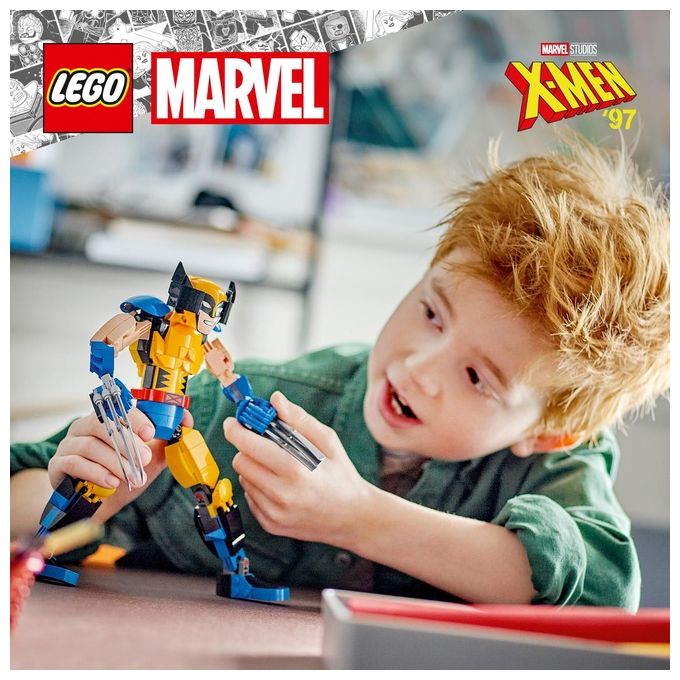 LEGO Marvel 76257 Personaggio di Wolverine, Action Figure Costruibile degli X-Men con 6 Elementi Artiglio, Collezione Supereroi