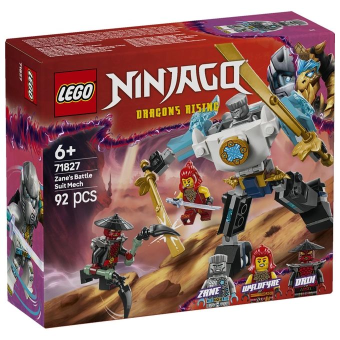 LEGO Kit Costruzione Mech di Battaglia Zane Ninjago 71827 Blocchi Costruibili Avventura Creativa