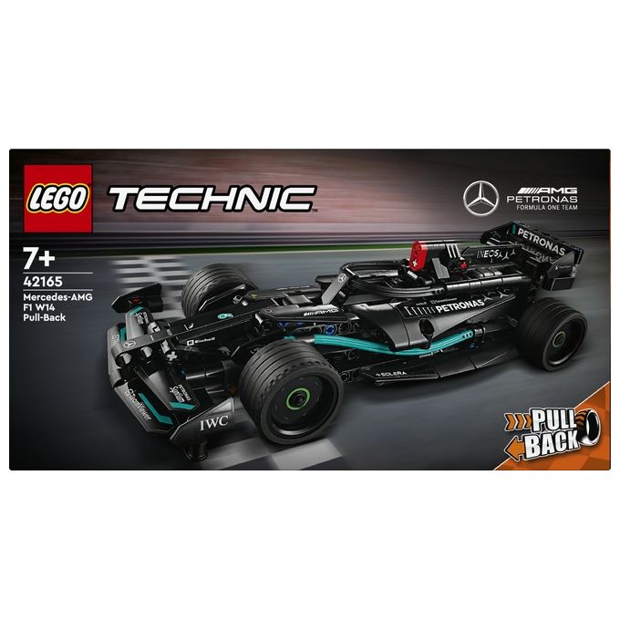 LEGO Technic 42165 Mercedes-AMG F1 W14 E Performance Pull-Back, Macchina Giocattolo da Costruire, Gioco Creativo per Bambini 7+