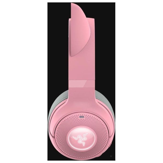 Razer Kraken Kitty V2 BT Cuffie RGB Wireless Bluetooth con Orecchie da Gatto Rosa