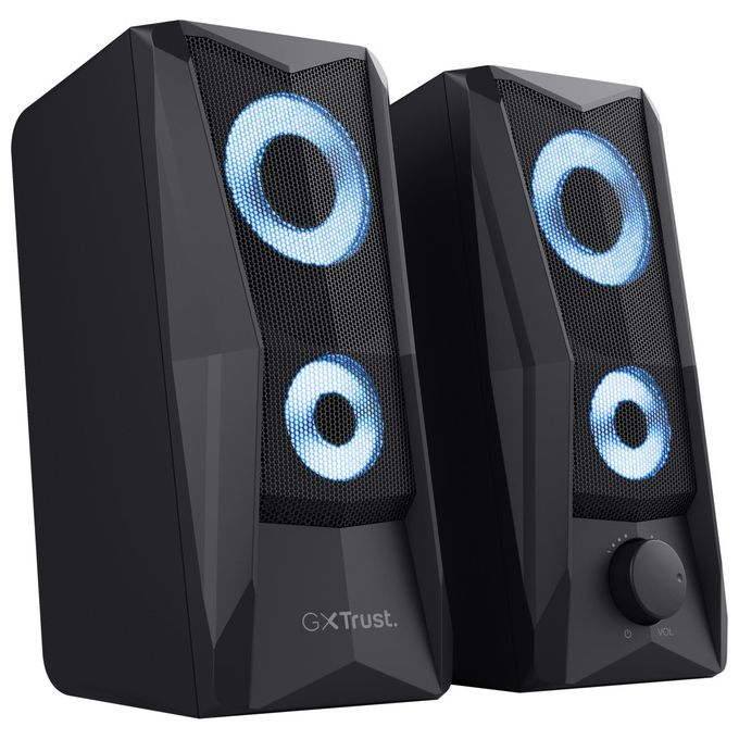 Trust GXT 606 JAVV Casse PC Gaming 2.0 Nero Cablato 12W